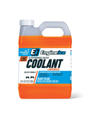Engine Ice front label on half-gallon bottle showing ready-to-use coolant benefit