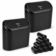 EnthuLove front view of 2-pack mini trash cans showing compact benefit