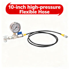 ENYSAON flexible hose reaching angled fill port for easier access
