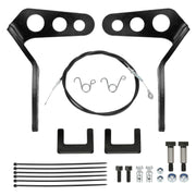 EOPOAYI front view of gas and brake pedals showing durable construction and improved control
