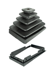 eosorssa front view of shifter boot and bezel kit showing complete fit