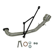 EPJHKBE polished stainless header front view shows durability and sleek finish