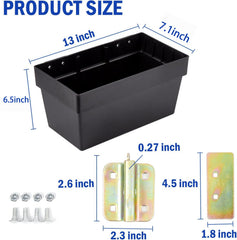 ERFEI storage bin mounted on trailer showing tidy organization benefit