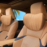 Erivis front view on Lexus headrest showing refined fit and comfort