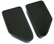 ES ENGINEERED BY SCHILDMEIER front view of both stake pocket covers showing fit and shape benefits