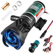Esakoya front view pump showing compact design and quick setup benefit