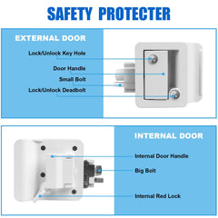 Esakoya close-up of deadbolt mechanism highlighting corrosion resistance