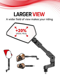 Esploratori HD convex lens detail offering wider, clearer rear view