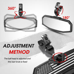 Esploratori wide-angle mirror glass showing clearer rear view benefit