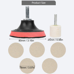 Espusta wool wheel fibers close-up for faster scratch removal benefit