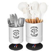 ESUDNT front view of two-pack utensil holders showing tidy countertop storage and organization