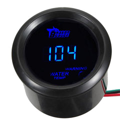 ESUPPORT front view of 52mm gauge showing clear Fahrenheit display and bezel benefit easy reading