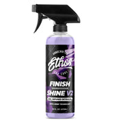 Ethos Handcrafted Car Care bottle front view showing label and benefit