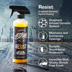 Ethos Handcrafted Car Care closeup of liquid texture highlighting smooth spreadability benefit