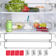Eudaemiles front view of fridge tension bars showing compact fit and security