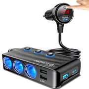 EUGIZMO front view showing plug and organized multiport power convenience