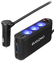 EUGIZMO front view showing all ports and master switch for convenient control