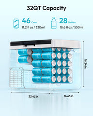 EUHOMY control panel and compressor detail for precise cooling benefit