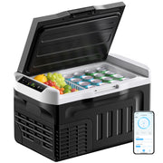EUHOMY front view showing compact portable fridge, energy-efficient cooling
