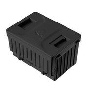 EUHOMY front view of battery pack showing connectors and compact design for portability