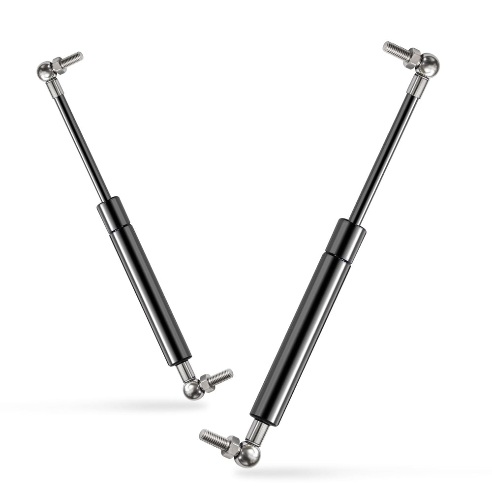 Euplokeer front windshield strut front view showing fit and finish, restores lift control