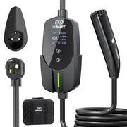 EVDANCE front view of charger showing compact design and fast home charging