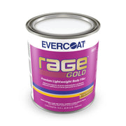 Evercoat Rage Gold front can showing full product and volume benefit