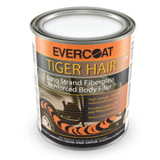 Evercoat Tiger Hair front container showing product identity and size benefits