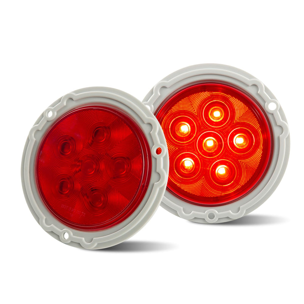 EVERESTHD front view round trailer light showing clear illumination benefit