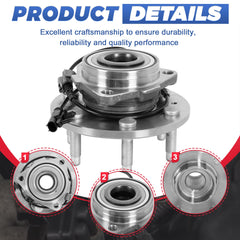 EVERESTWAY hub mounted on vehicle front axle demonstrating installation benefit: restores wheel stability