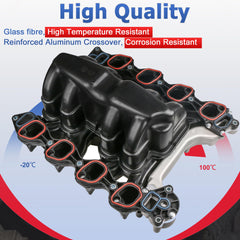 EVERESTWAY intake manifold installed on engine showing direct-fit advantage