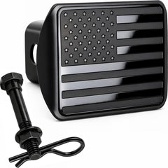 eVerHITCH front view showing matte black face offering patriotic style and protection