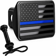 eVerHITCH front view matte black flag cover shows clean look and protection