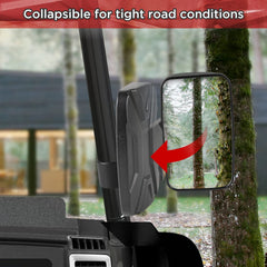 evermotor mounted on a UTV roll cage illustrating improved rear visibility