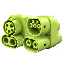 EVHIKING front connector showing CCS2 face and secure fit benefit
