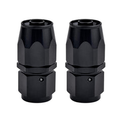 EVIL ENERGY front view of 10AN swivel fitting showing compact design and finish