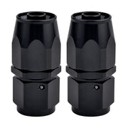 EVIL ENERGY front view of 12AN straight swivel fitting showing compact profile and durability