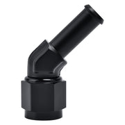 EVIL ENERGY front view of 6AN to 3/8" barb fitting showing compact design and durability