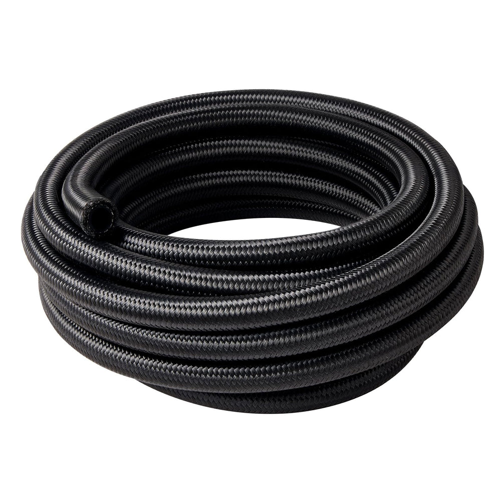 EVIL ENERGY front view of 6AN braided hose showing full 20ft length and benefit durability