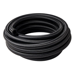 EVIL ENERGY front view of 6AN braided hose showing full 20ft length and benefit durability