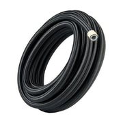 EVIL ENERGY front view of 8AN PTFE hose showing durable braided jacket and length benefit