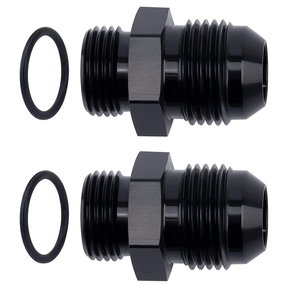 EVIL ENERGY adapter front view showing both 12AN and AN10 ORB ends and robust build