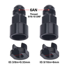 EVIL ENERGY close-up of 37° flare seat highlighting precise sealing surface for leak resistance