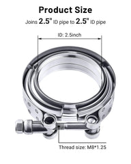 EVIL ENERGY close-up of 304 stainless flange edge and V-profile demonstrating precision fit