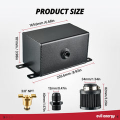 EVIL ENERGY bottom drain valve detail, enables quick mess-free maintenance benefit