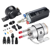 EVIL ENERGY front assembly showing pump and regulator, demonstrating compact installation