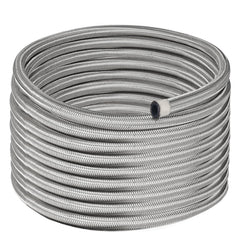 EVIL ENERGY front view of 20ft AN6 braided fuel hose showing full roll and label, durable supply