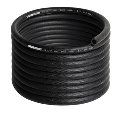 EVIL ENERGY front view of 25ft fuel hose showing branding and coil, durable supply