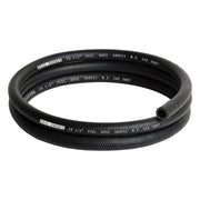 EVIL ENERGY front view of 5ft SAE 30R7 fuel hose showing label and length benefit