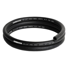 EVIL ENERGY front view of 5ft SAE 30R7 fuel hose showing label and length benefit